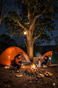 Dal bati camping cooking