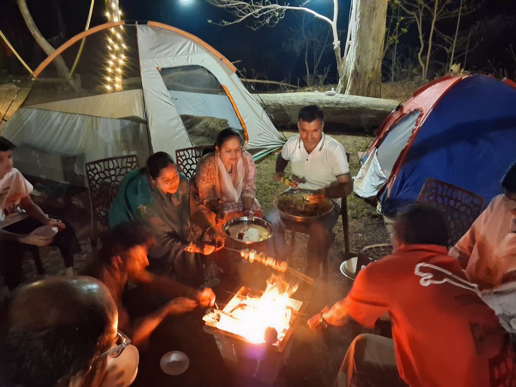 Barbeque at Malwa Camping Narsinghgarh