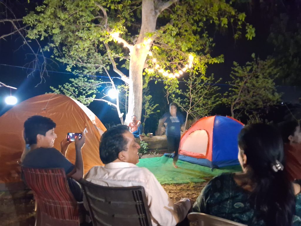 Enjoyment in camping