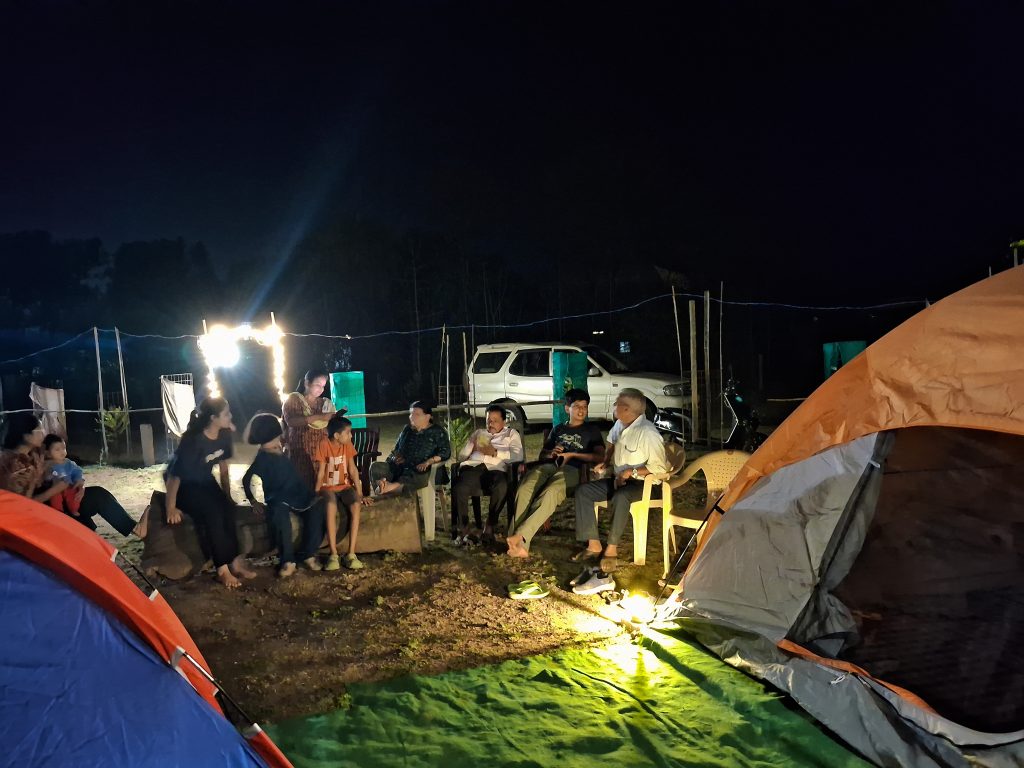 Night fun camping